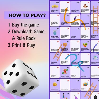 Habit Heroes Snakes & Ladders | Instant Download