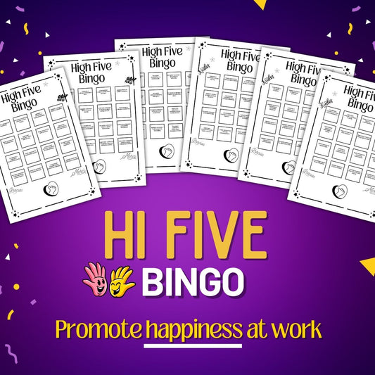 High Five Bingo | A Fun Kindness Challenge | Office Fun Games | Instant Download