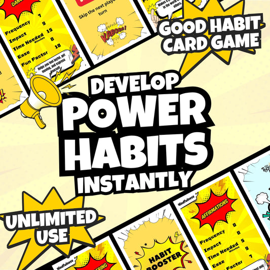 Power Habits Card Game | Fun & Educational Printable Activity